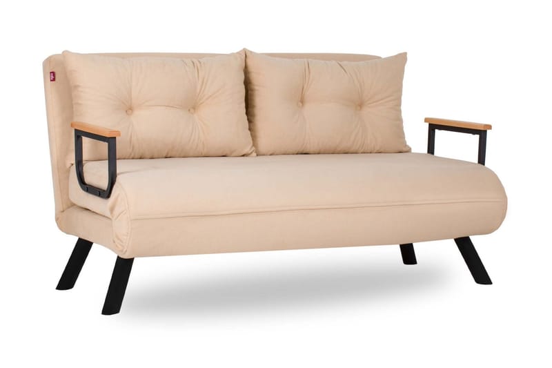 Alfredton Sovesofa 2-seters 120x185 - Krem - Møbler - Sofaer - Sovesofaer - 2 seters sovesofa