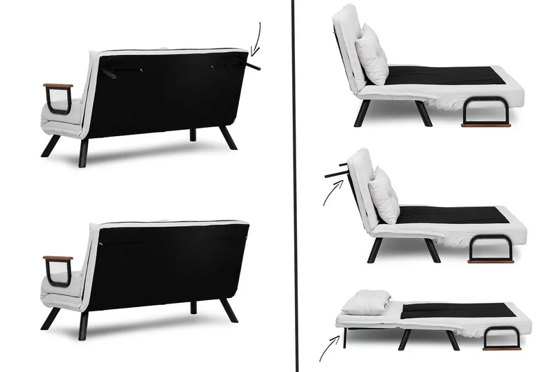 Alfredton Sovesofa - Cream - Møbler - Sofaer - Sovesofaer - 2 seters sovesofa