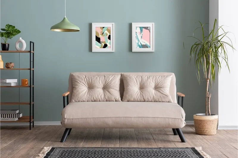 Alfredton Sovesofa - Cream - Møbler - Sofaer - Sovesofaer - 2 seters sovesofa