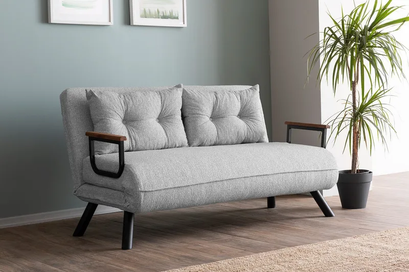 Alfredton Sovesofa - Grå - Møbler - Sofaer - Sovesofaer - 2 seters sovesofa