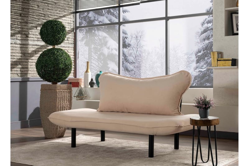 Annabelle Sovesofa 2-seter - Beige - Møbler - Sofaer - Sovesofaer - 2 seters sovesofa