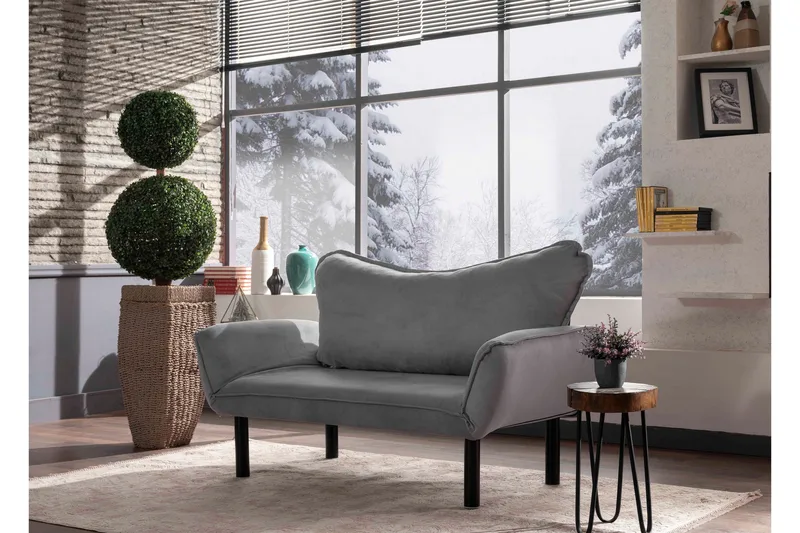 Annabelle Sovesofa 2-seter - Grå - Møbler - Sofaer - Sovesofaer - 2 seters sovesofa