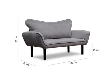 Annabelle Sovesofa 2-seter - Grå - Møbler - Sofaer - Sovesofaer - 2 seters sovesofa