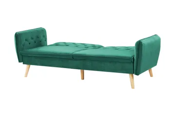 Bardu 2-seters Sovesofa - Fløyel/Mørkegrønn - Møbler - Sofaer - Sovesofaer - 2 seters sovesofa