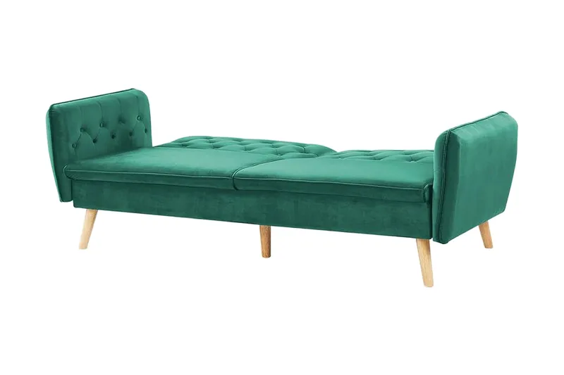 Bardu 2-seters Sovesofa - Fløyel/Mørkegrønn - Møbler - Sofaer - Sovesofaer - 2 seters sovesofa