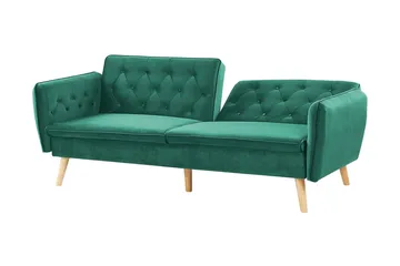 Bardu 2-seters Sovesofa - Fløyel/Mørkegrønn - Møbler - Sofaer - Sovesofaer - 2 seters sovesofa