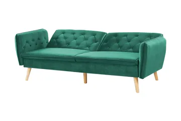 Bardu 2-seters Sovesofa - Fløyel/Mørkegrønn - Møbler - Sofaer - Sovesofaer - 2 seters sovesofa