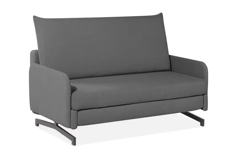 Belfast 2-seter Utfellbar Rektangulær Sovesofa 147x197 cm i Stoff, Grå