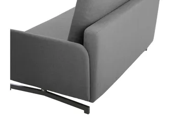 Belfast 2-seter Utfellbar Rektangulær Sovesofa 147x197 cm i Stoff - Grå - Møbler - Sofaer - Sovesofaer - 2 seters sovesofa