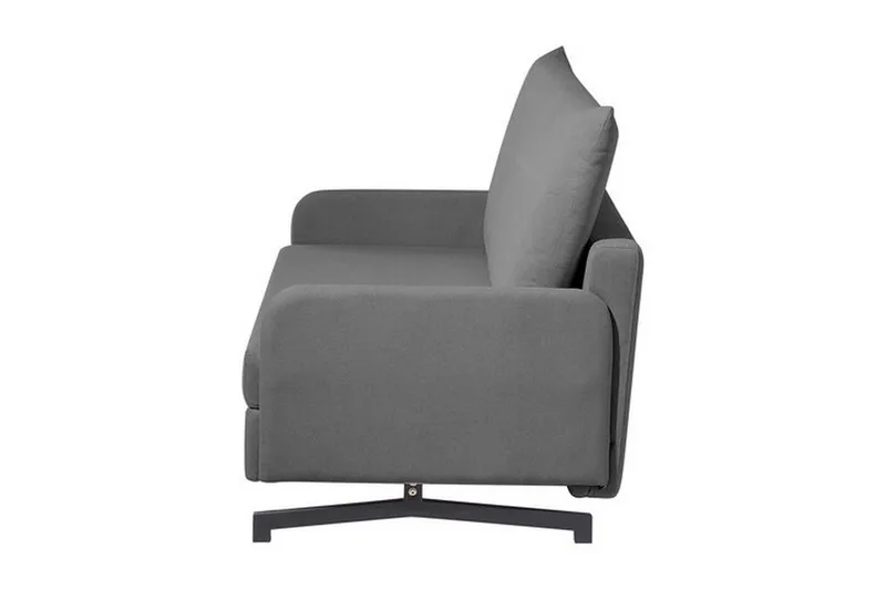 Belfast 2-seter Utfellbar Rektangulær Sovesofa 147x197 cm i Stoff - Grå - Møbler - Sofaer - Sovesofaer - 2 seters sovesofa