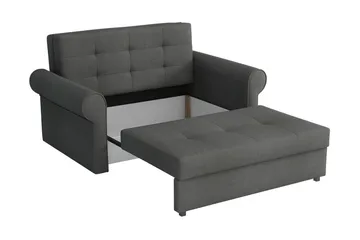 Bensbyn 2-seter Rektangulær Sovesofa i Stoff med Rullearmlener - Grønn - Møbler - Sofaer - Sovesofaer - 2 seters sovesofa