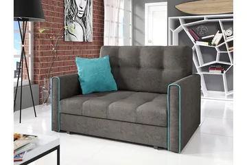 Bensbyn 2-seter Sovesofa 112x196 cm med Oppbevaring i Stoff - Grå - Møbler - Sofaer - Sovesofaer - 2 seters sovesofa