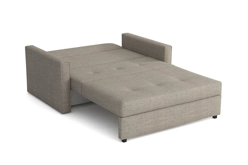 Bensbyn 2-seter Sovesofa 112x196 cm med Oppbevaring i Stoff - Grå - Møbler - Sofaer - Sovesofaer - 2 seters sovesofa