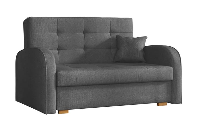 Bensbyn 2-seter Sovesofa 112x196 cm med Oppbevaring i Stoff, Grå