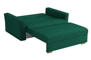 Bensbyn 2-seter Sovesofa 115x196 cm Sovbar Diamantsydd i Fløyel - Grå - Møbler - Sofaer - Sovesofaer - 2 seters sovesofa