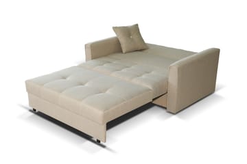Bensbyn 2-seter Uttrekkbar Sovesofa 112x196 cm med Oppbevaring i Stoff - Grå - Møbler - Sofaer - Sovesofaer - 2 seters sovesofa