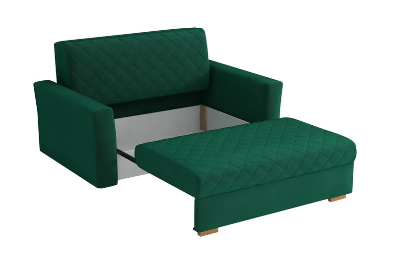 Bensbyn 2-seters Sovesofa Rutetemønster - Fløyel/Svart - Møbler - Sofaer - Sovesofaer - 2 seters sovesofa