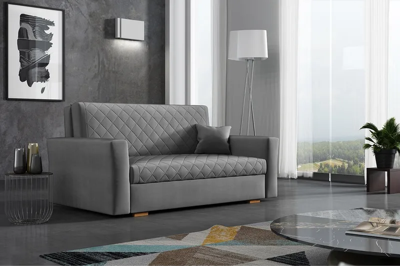 Bensbyn Sovesofa - Grå - Møbler - Sofaer - Sovesofaer - 2 seters sovesofa