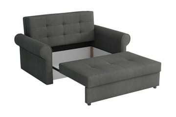 Bliaka 2-seters Sovesofa - Fløyel/Svart - Møbler - Sofaer - Sovesofaer - 2 seters sovesofa