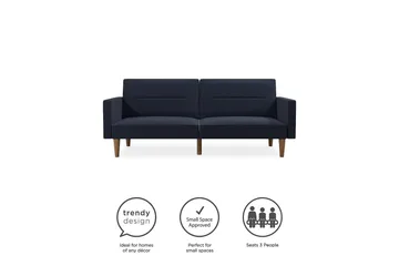 CHannel Tufted 2-seters Sovesofa Marineblå - Dorel Home - Møbler - Sofaer - Sovesofaer - 2 seters sovesofa