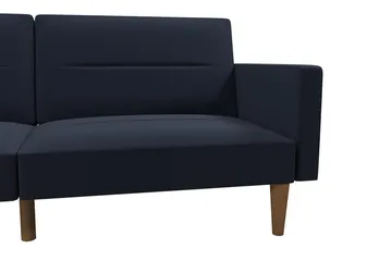 CHannel Tufted 2-seters Sovesofa Marineblå - Dorel Home - Møbler - Sofaer - Sovesofaer - 2 seters sovesofa