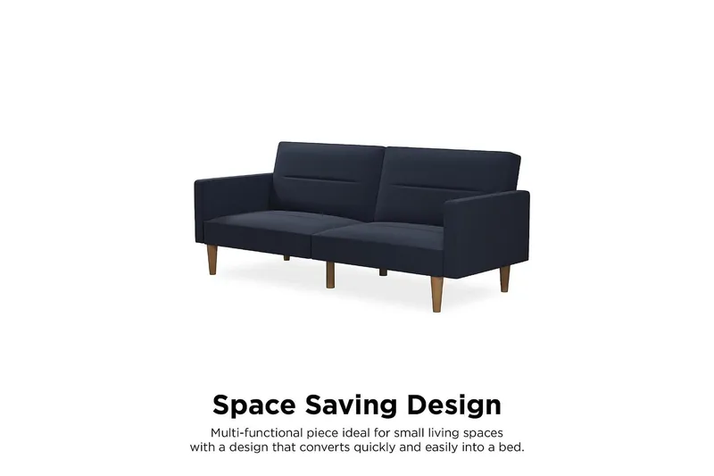 CHannel Tufted 2-seters Sovesofa Marineblå - Dorel Home - Møbler - Sofaer - Sovesofaer - 2 seters sovesofa