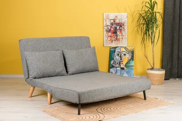 Daigo 2-seters Sovesofa 120x180 cm i Stoff - Grå - Møbler - Sofaer - Sovesofaer - 2 seters sovesofa