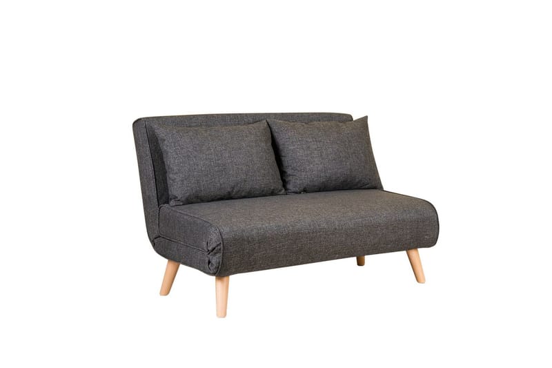 Daigo Liten 2-seter Sammenleggbar Sovesofa 120x180 cm i Stoff, Grå