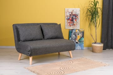 Daigo Liten 2-seter Sammenleggbar Sovesofa 120x180 cm i Stoff - Grå - Møbler - Sofaer - Sovesofaer - 2 seters sovesofa