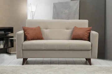 Darcia Sovesofa 2-seter - Beige - Møbler - Sofaer - Sovesofaer - 2 seters sovesofa
