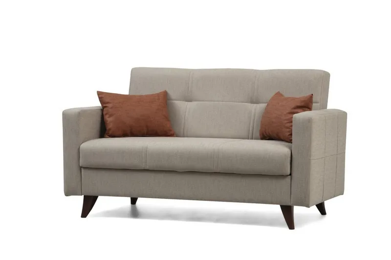 Darcia Sovesofa 2-seter - Beige - Møbler - Sofaer - Sovesofaer - 2 seters sovesofa