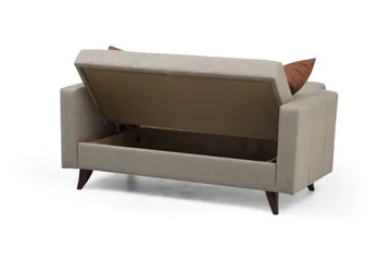 Darcia Sovesofa 2-seter - Beige - Møbler - Sofaer - Sovesofaer - 2 seters sovesofa