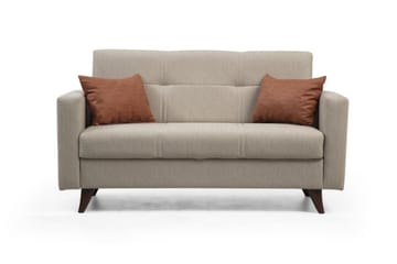 Darcia Sovesofa 2-seter - Beige - Møbler - Sofaer - Sovesofaer - 2 seters sovesofa