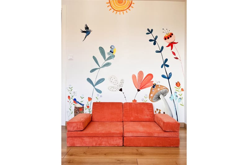 Deliones Sovesofa - Oransje - Møbler - Sofaer - Sovesofaer - 2 seters sovesofa