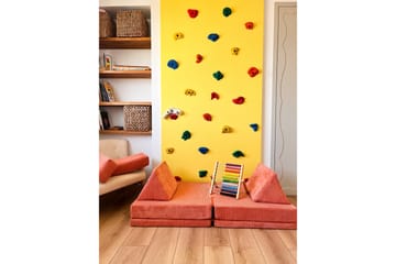 Deliones Sovesofa - Oransje - Møbler - Sofaer - Sovesofaer - 2 seters sovesofa