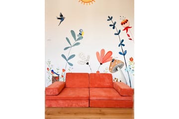 Deliones Sovesofa - Oransje - Møbler - Sofaer - Sovesofaer - 2 seters sovesofa