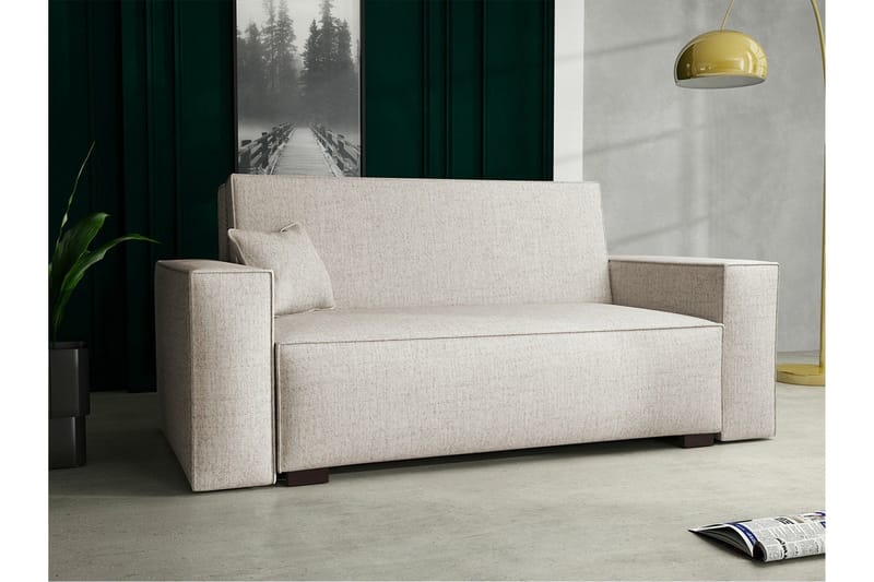 Denegal 2-seters Sovesofa - Beige - Møbler - Sofaer - Sovesofaer - 2 seters sovesofa