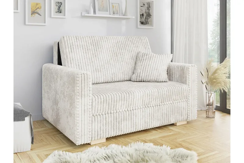 Denegal 2-seters Sovesofa - Beige/Lys Beige - Møbler - Sofaer - Sovesofaer - 2 seters sovesofa