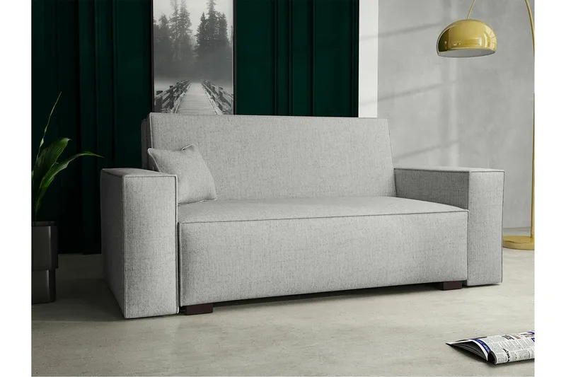 Denegal 2-seters Sovesofa - Lysegrå - Møbler - Sofaer - Sovesofaer - 2 seters sovesofa