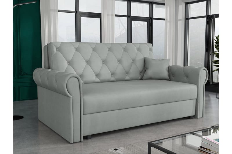 Denegal 2-seters Sovesofa - Lysegrå/Mørkegrå - Møbler - Sofaer - Sovesofaer - 2 seters sovesofa