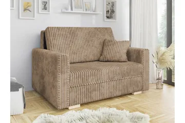 Denegal 2-seters Sovesofa - Mørk Beige/Mocca - Møbler - Sofaer - Sovesofaer - 2 seters sovesofa