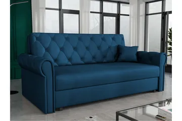 Denegal 2-seters Sovesofa - Mørkeblå - Møbler - Sofaer - Sovesofaer - 2 seters sovesofa