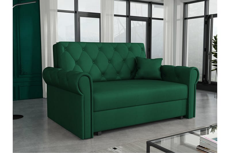 Denegal 2-seters Sovesofa - Mørkegrønn - Møbler - Sofaer - Sovesofaer - 2 seters sovesofa