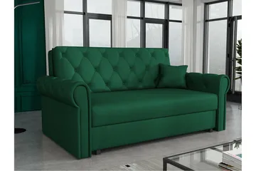 Denegal 2-seters Sovesofa - Mørkegrønn - Møbler - Sofaer - Sovesofaer - 2 seters sovesofa