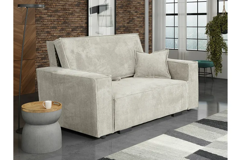 Denegal 2-sits Bäddsoffa beige - Møbler - Sofaer - Sovesofaer - 2 seters sovesofa