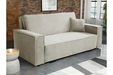 Denegal 2-sits Bäddsoffa beige - Møbler - Sofaer - Sovesofaer - 2 seters sovesofa