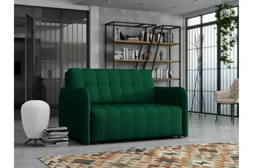 Denegal 2-sits Bäddsoffa Dark green - Møbler - Sofaer - Sovesofaer - 2 seters sovesofa