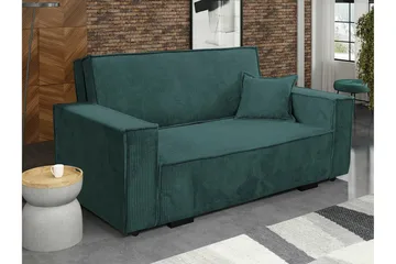 Denegal 2-sits Bäddsoffa Dark Green/Blue - Møbler - Sofaer - Sovesofaer - 2 seters sovesofa