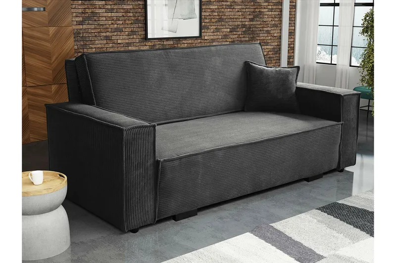 Denegal 2-sits Bäddsoffa Dark grey - Møbler - Sofaer - Sovesofaer - 2 seters sovesofa