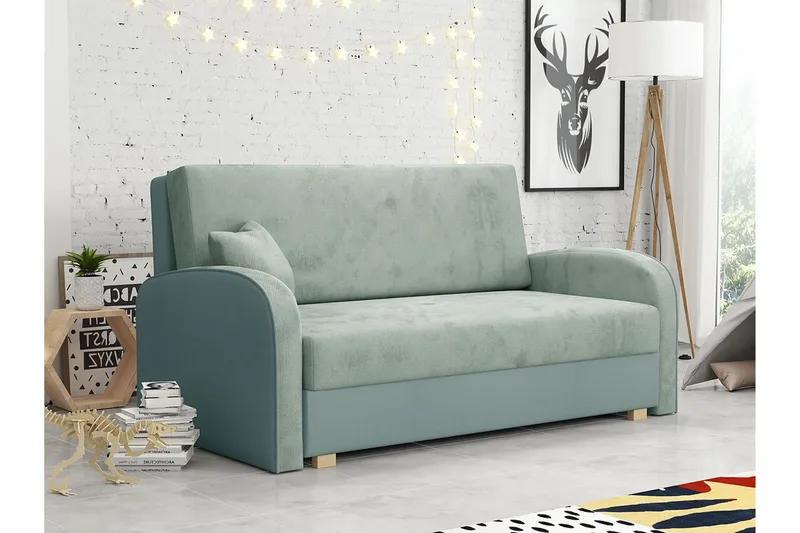 Denegal 2-sits Bäddsoffa Light green - Møbler - Sofaer - Sovesofaer - 2 seters sovesofa